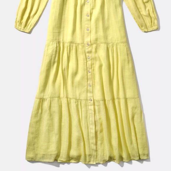 American Eagle Outfitters Yellow Long Sleeve Dress - Picture 2 of 12